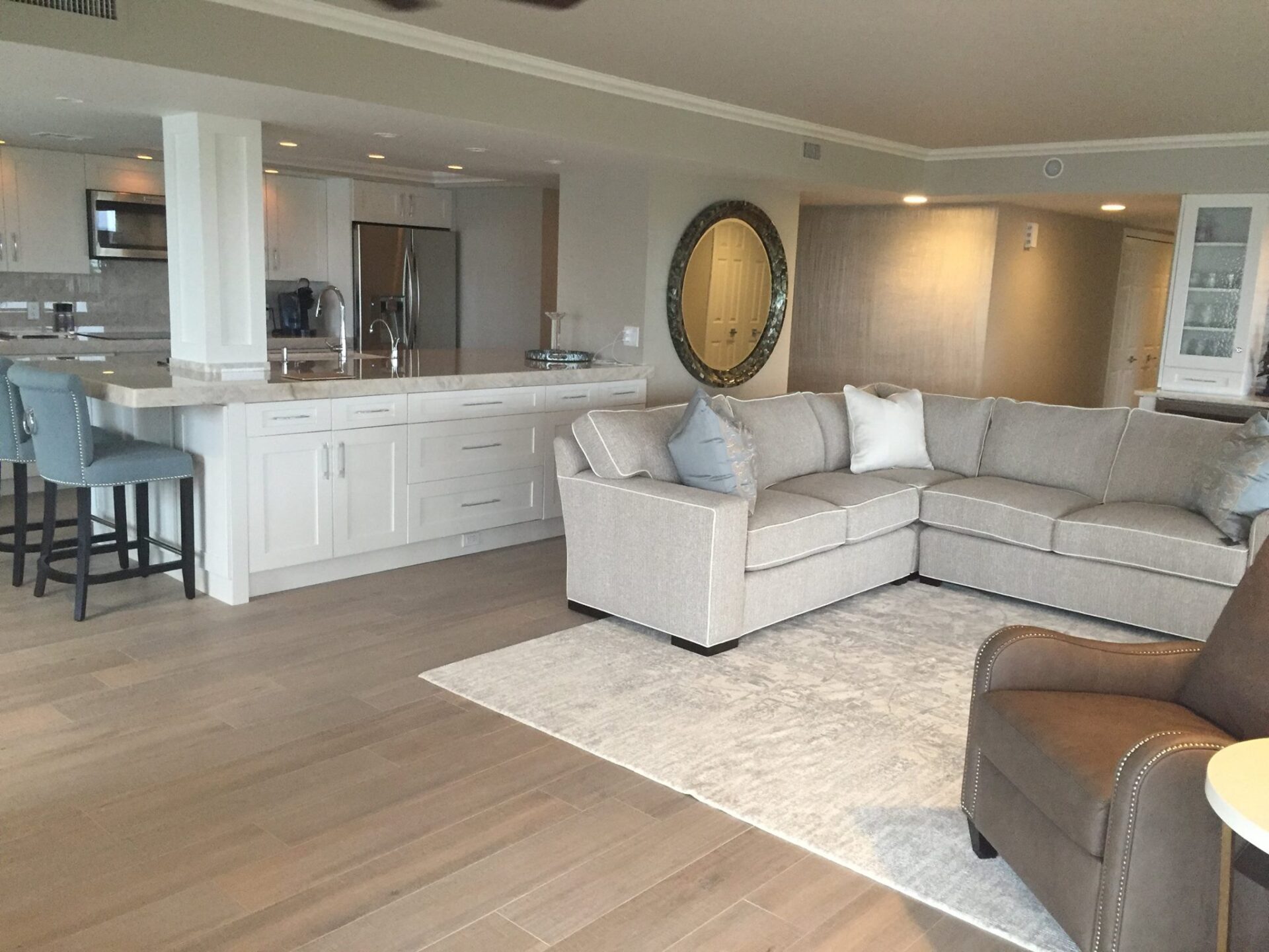 Wood Flooring at Sitting Area